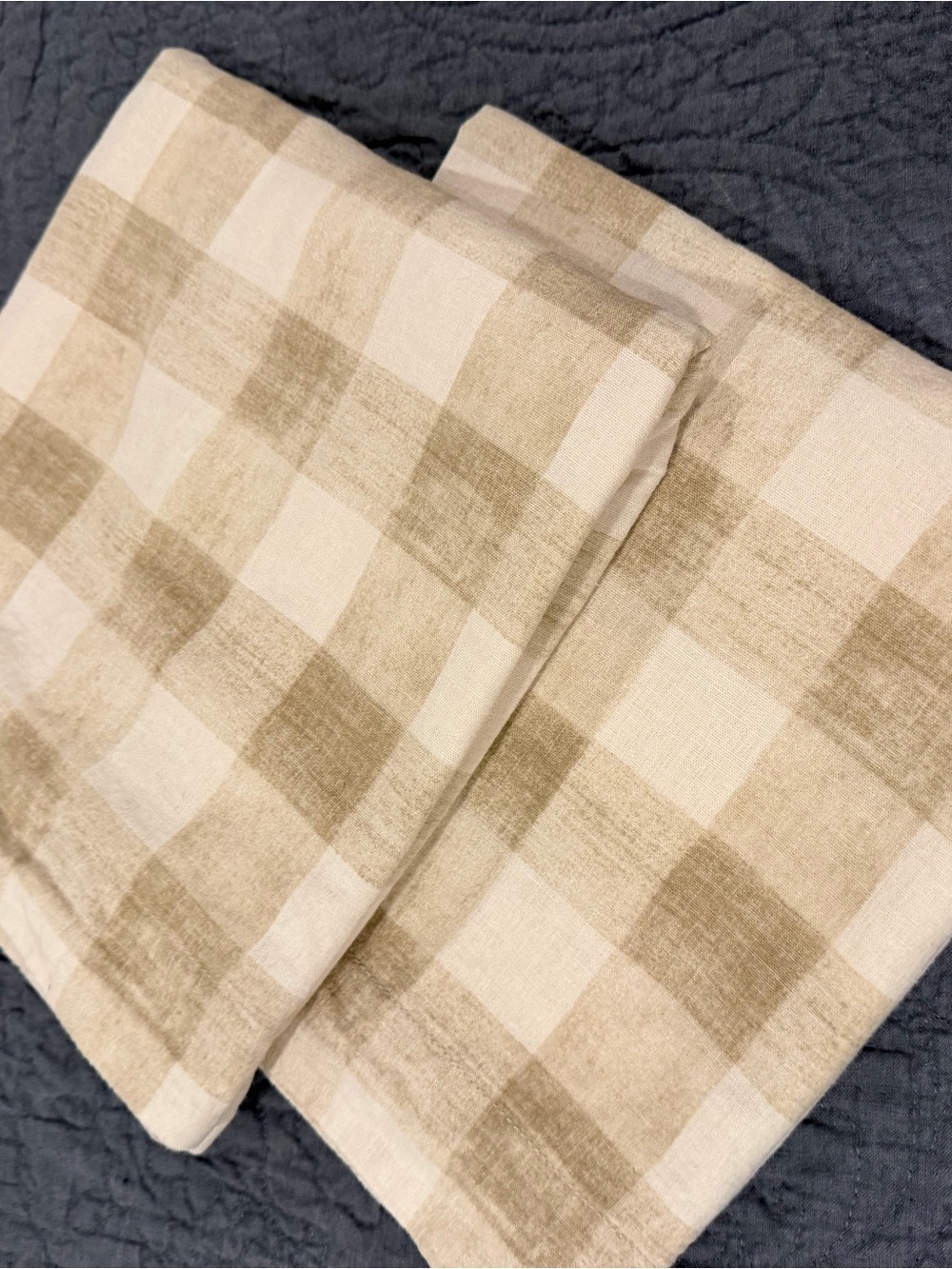 Pottery Barn Natural Beige Cotton Linen Rhett king sized shams - Set